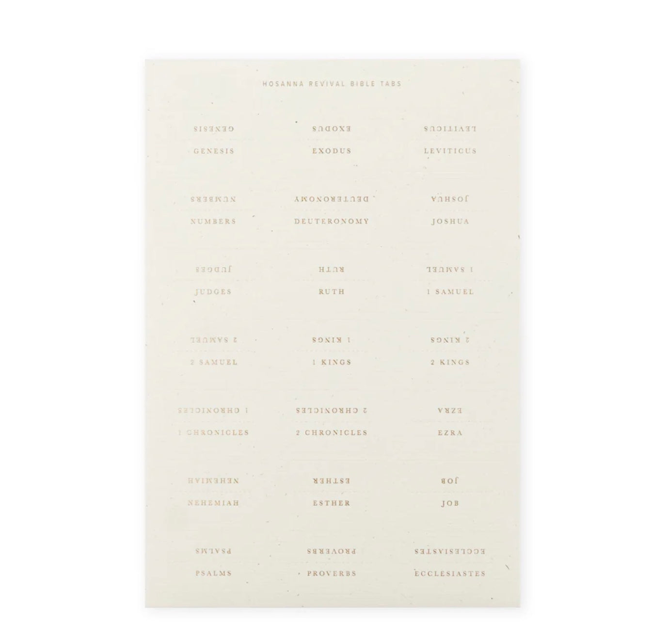 Hosanna Revival Bible Tabs: GOLD or BLACK