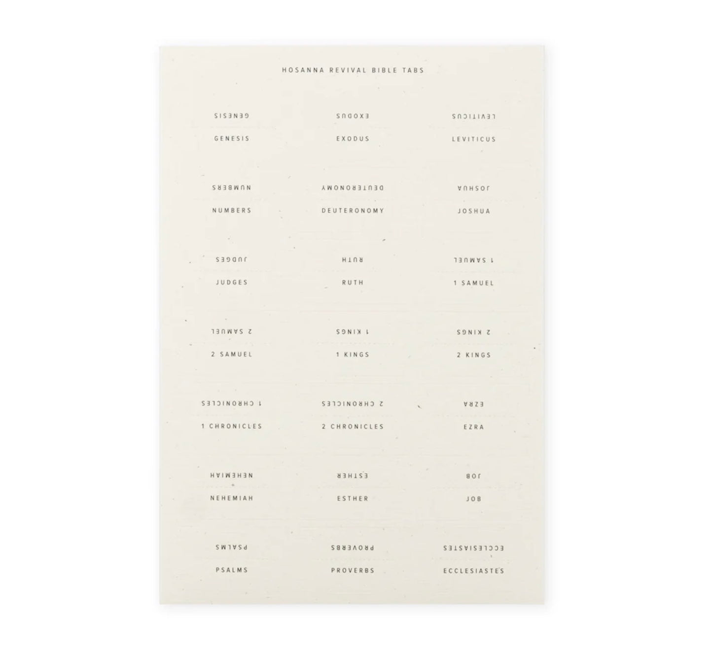 Hosanna Revival Bible Tabs: GOLD or BLACK