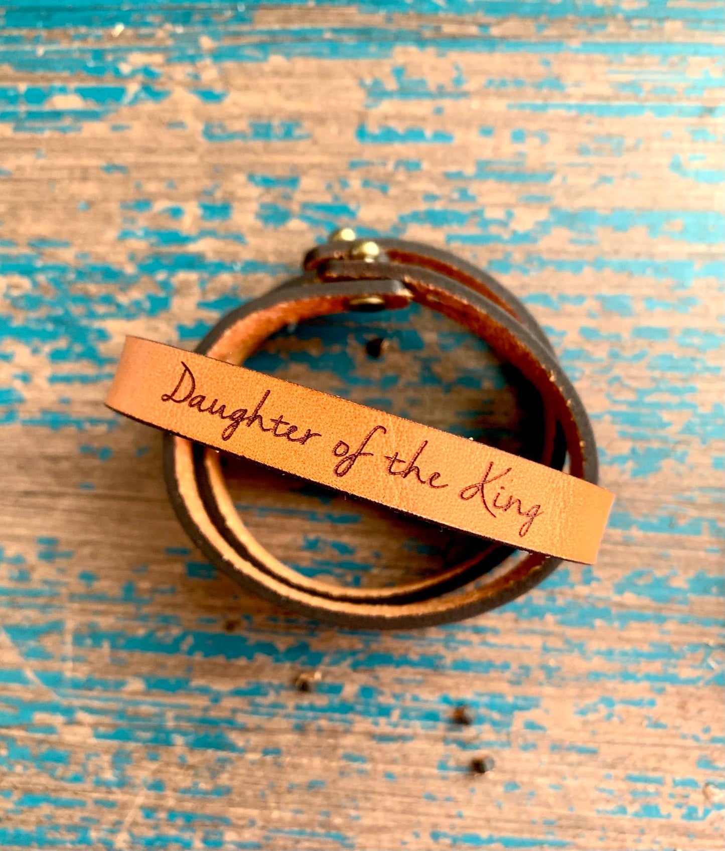 Scripture Thin Leather Bracelets