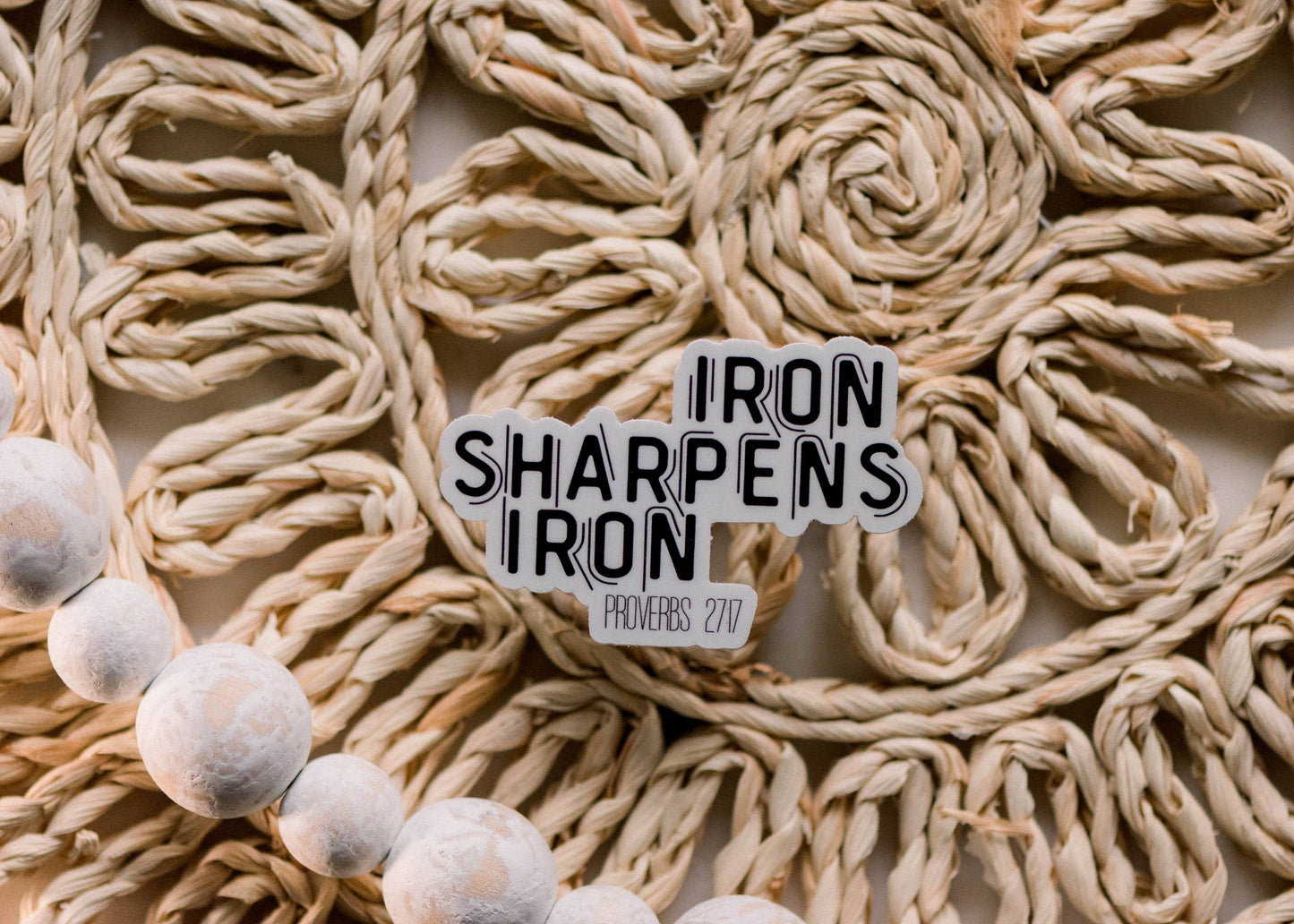 Iron Sharpens Iron Vinyl, Sticker, 3x3 inch