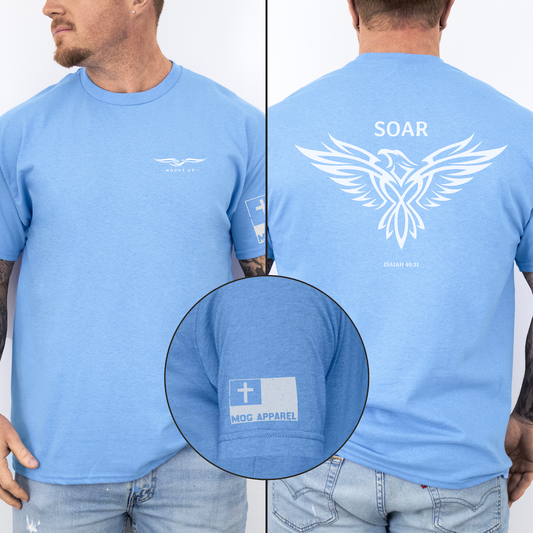 NEW!!  Mount Up and Soar Christian Graphic Tee