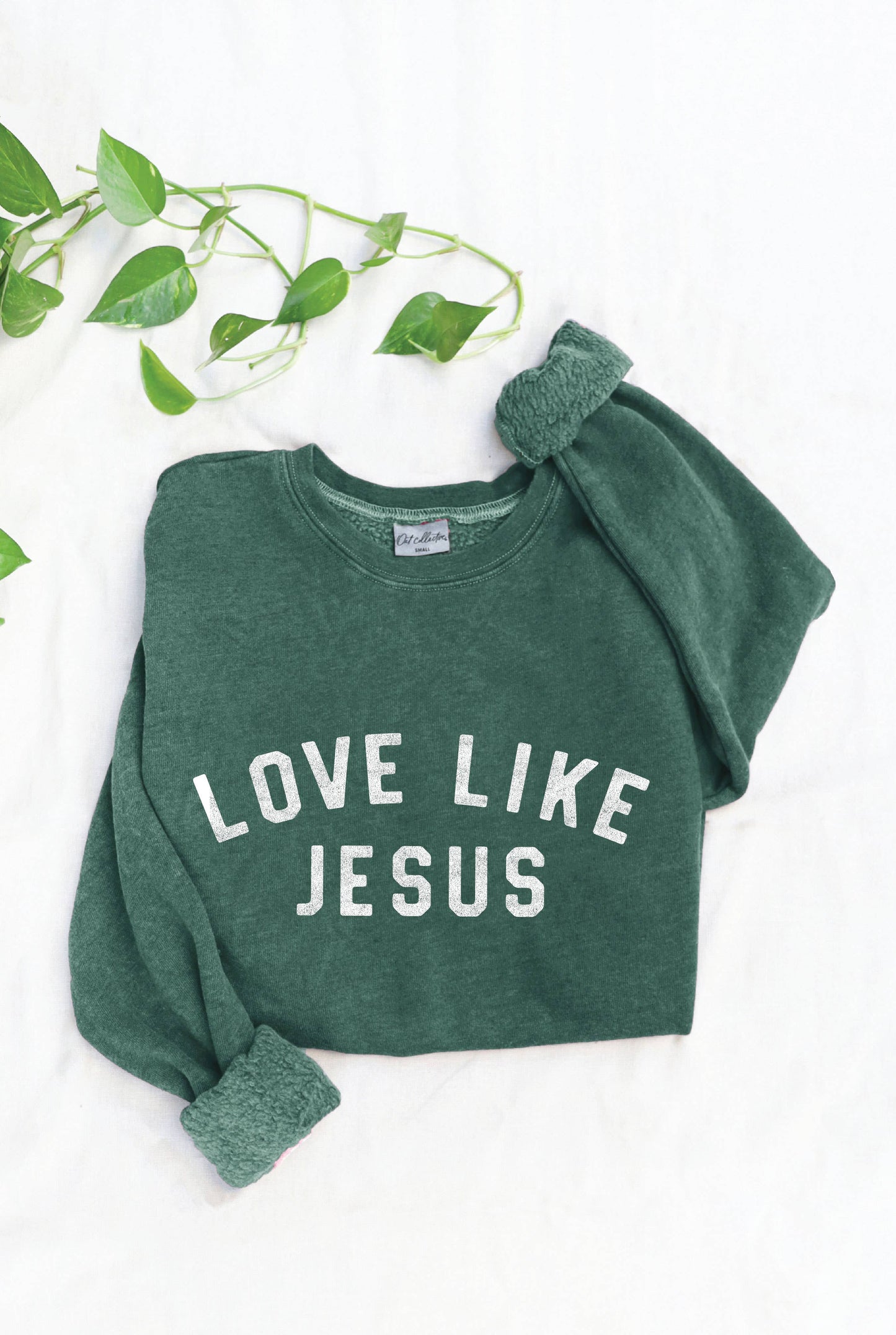 LOVE LIKE JESUS Mineral Graphic Sweatshirt