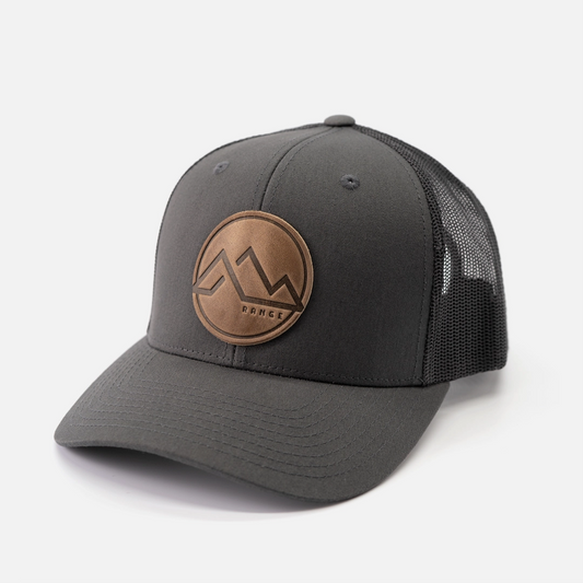 Range Mountain Hat | Leather Patch Trucker Hat