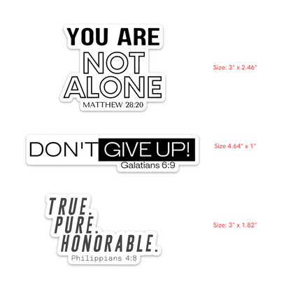 Window Cling, 3-pack, Encouragement